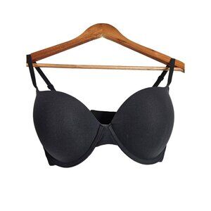 Skims Womens Black 32DD Padded Underwire Bra Adjustable Straps